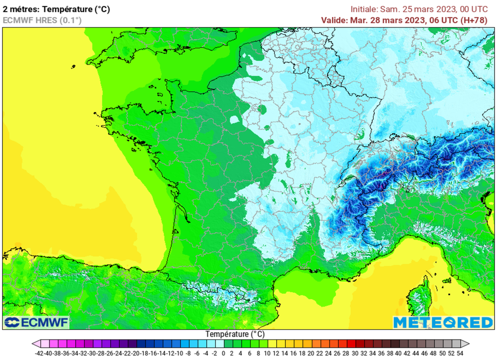 La nuit de lundi à mardi s'annonce bien plus calme sur une large moitié Est de la France : les minimales pourront plonger un peu plus bas sur une plus vaste zone. La nuit de lundi à mardi s'annonce bien plus calme sur une large moitié Est de la France : les minimales pourront plonger un peu plus bas sur une plus vaste zone.