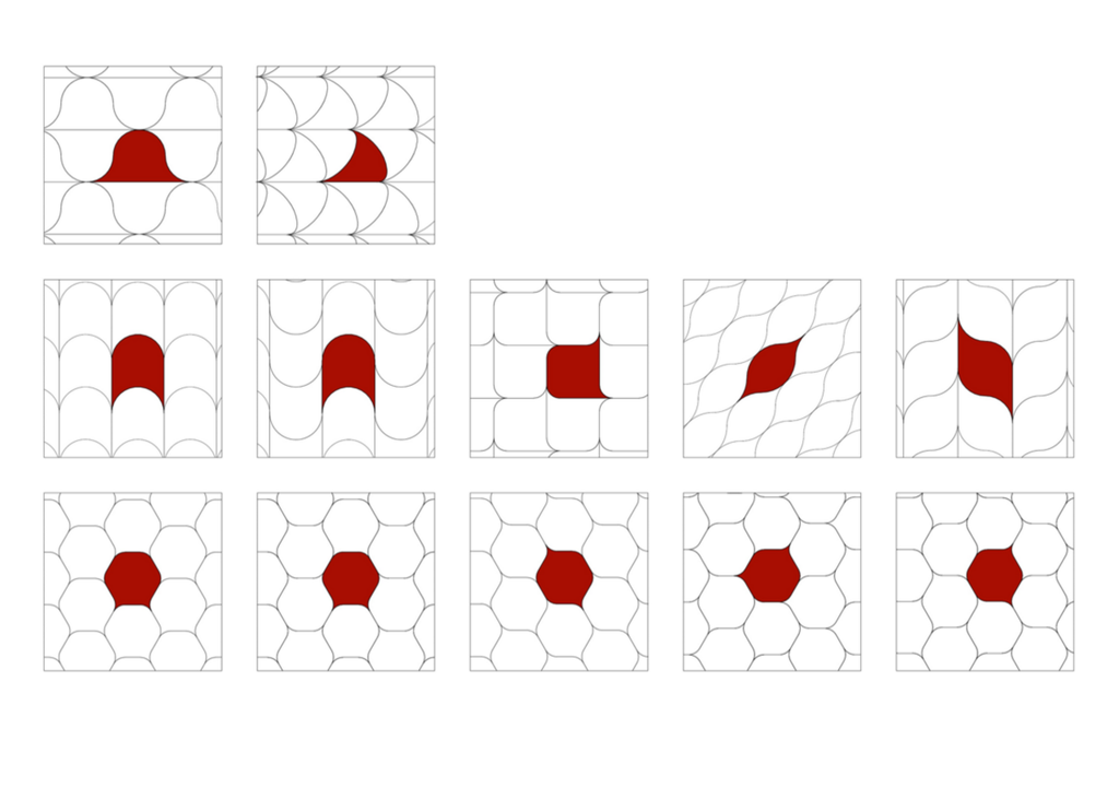 Weiche Parkettierungen in der Ebene