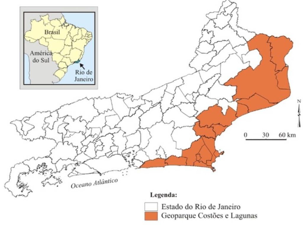 localização do Geoparque Costões e Lagunas (RJ)