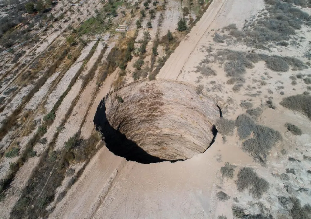 buraco gigante no Chile