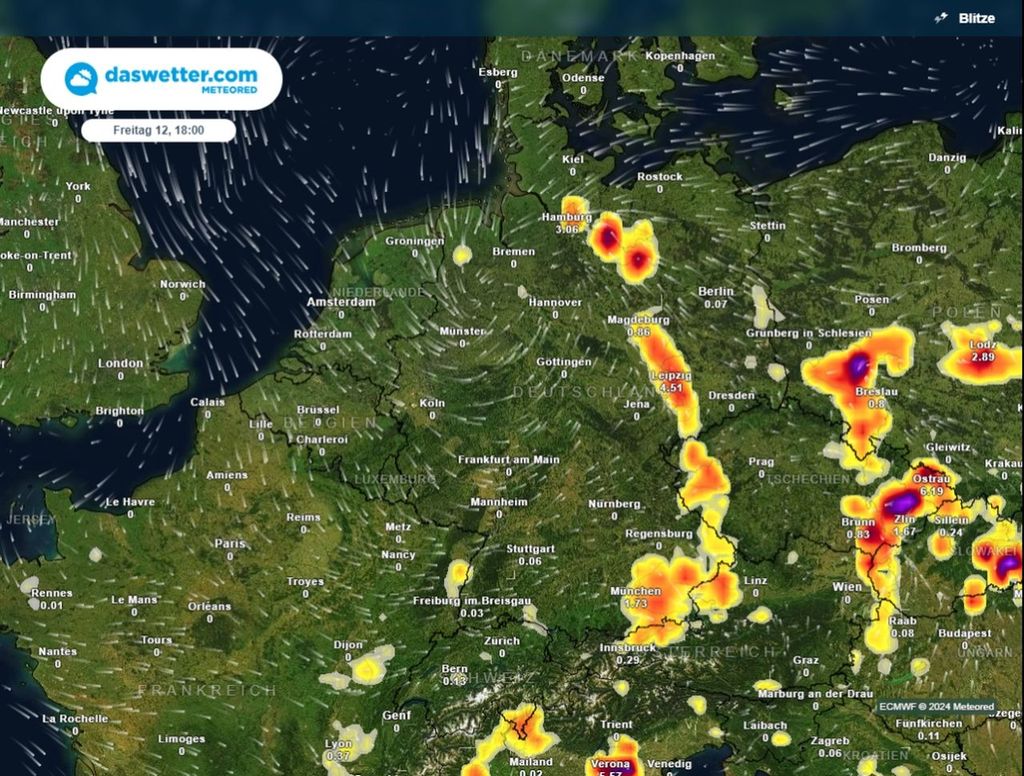 gewitter, osten, unwetter gewitter, osten, unwetter