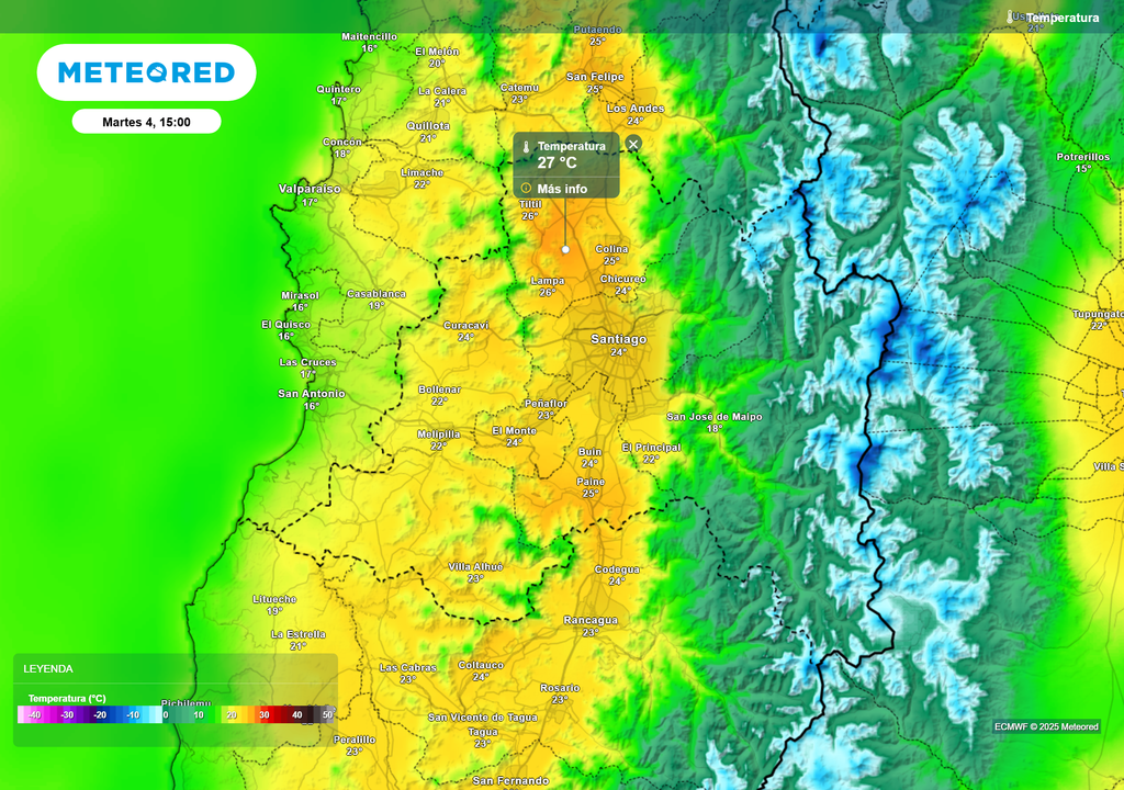 mapa de temperaturas.