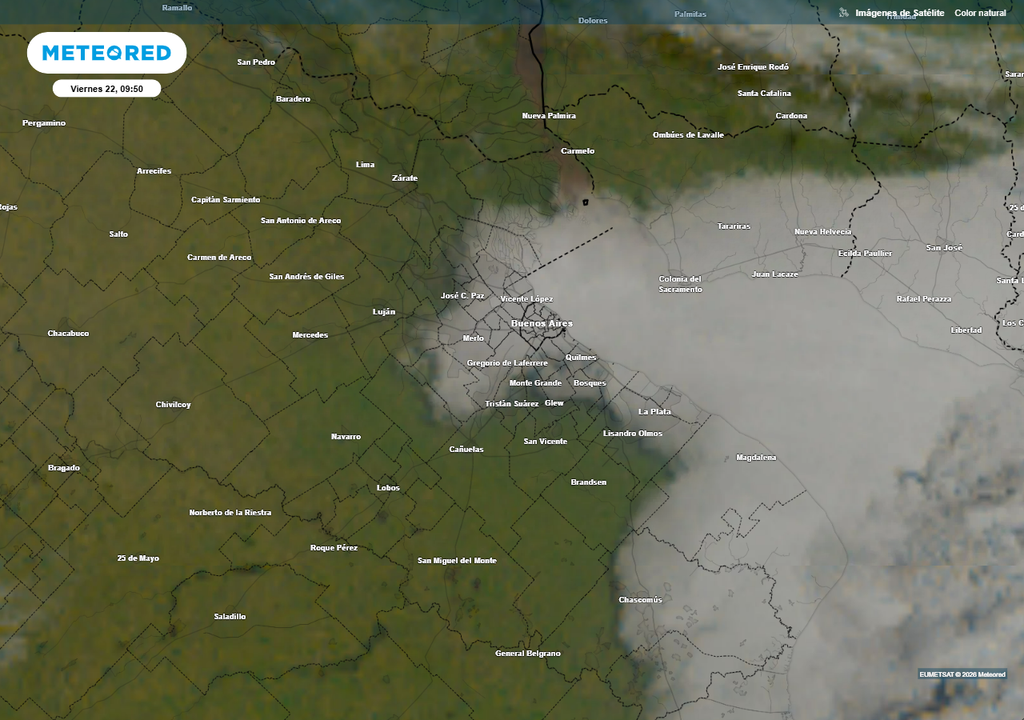 Buenos Aires AMBA pronóstico tiempo frío 25 de mayo La nubosidad cubría puntualmente la Capital Federal y alrededores en la mañana de este viernes 22.