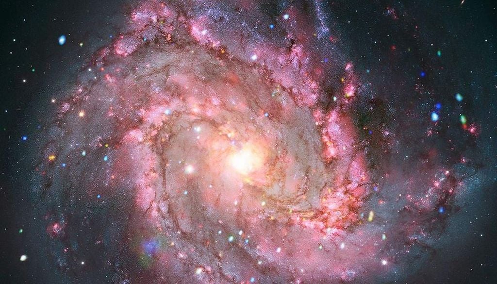 As nuvens de sal metálico fazem com que o planeta rosa, GJ504b, seja um dos objetos mais difíceis de analisar fora do Sistema Solar. Imagem: NASA.