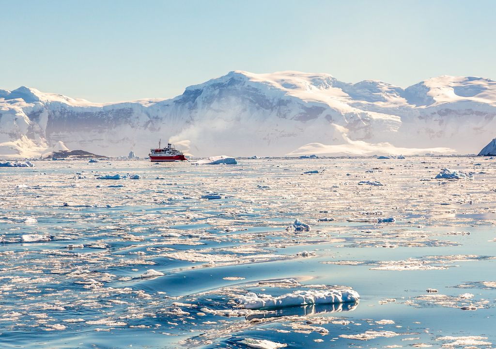 Glaciar na Antártida