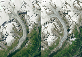 Los glaciares en los Alpes suizos siguen perdiendo masa de nieve y de hielo