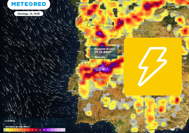 Gota fria dever&aacute; influenciar o tempo at&eacute; amanh&atilde;: IPMA emite aviso amarelo de chuva e trovoada para 5 distritos