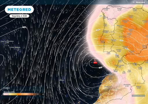 Gota fria trar&aacute; chuva mais intensa ao Sul e poeiras do Saara no in&iacute;cio da primeira semana de mar&ccedil;o