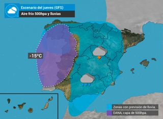 Gota fría y tormentas fuertes a la vista