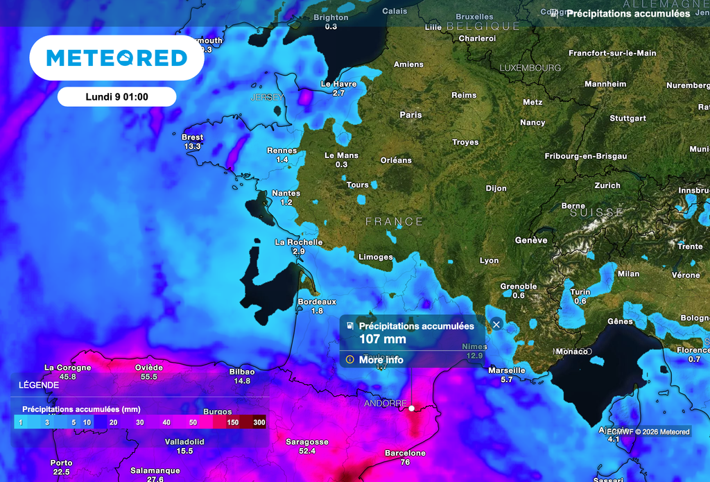 Une météo parfois très pluvieuse attendue sur le Languedoc-Roussillon cette semaine. Une météo parfois très pluvieuse attendue sur le Languedoc-Roussillon cette semaine.