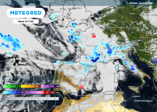 Une goutte froide va provoquer un temps très agité sur toute la France avec des orages parfois forts et très pluvieux 