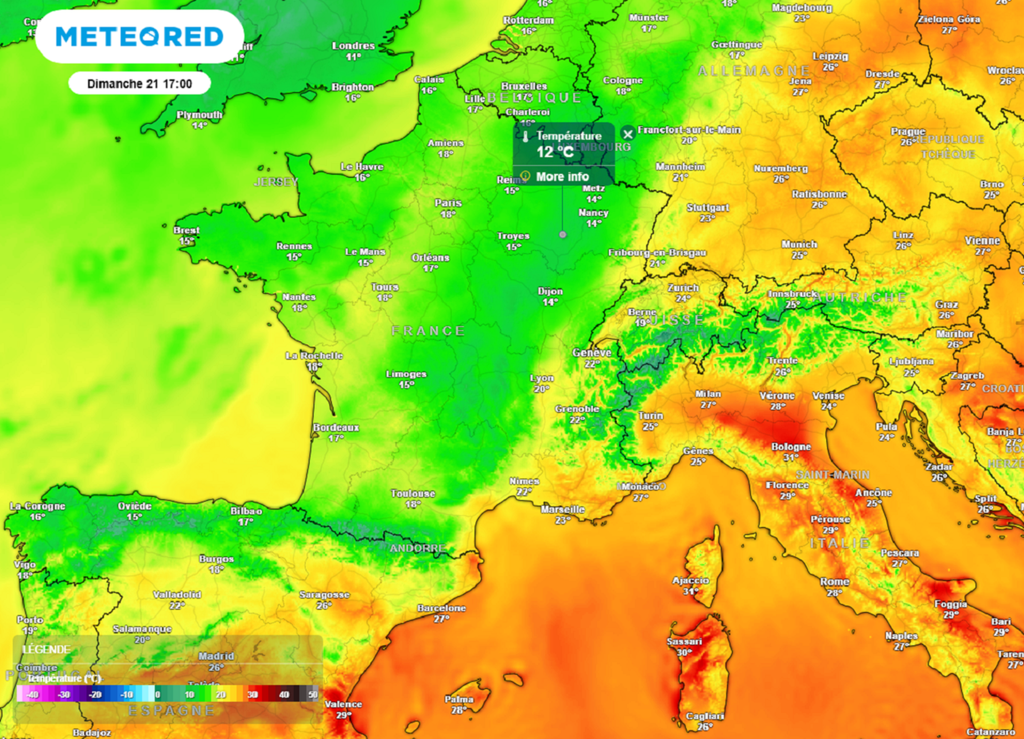 Qui dit goutte froide, dit air frais voire froid... Dimanche après-midi, il fera parfois moins de 15°C sous abri.