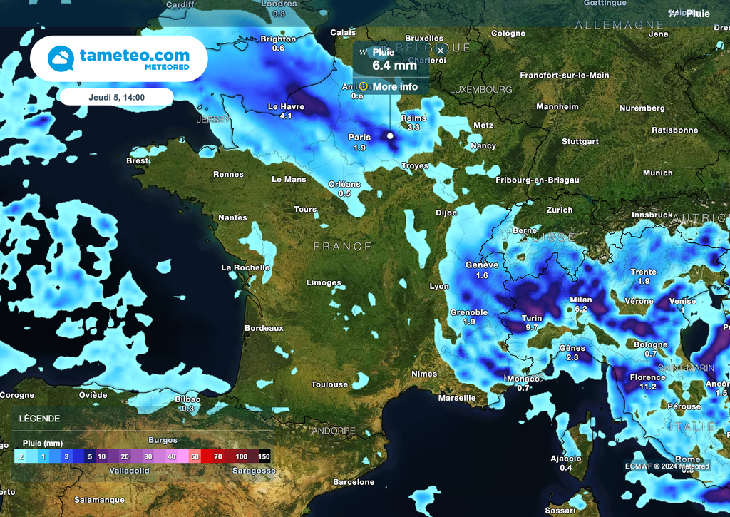 Les pluies vont remonter vers le nord-est cet après-midi. Les pluies vont remonter vers le nord-est cet après-midi.