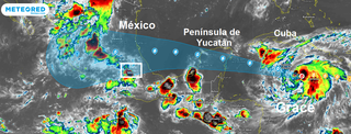 Grace se fortalecerá a huracán y se desplaza hacia Yucatán en México