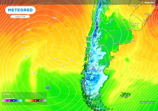 Baja segregada prevista para Chile será la protagonista de la semana con lluvias, nieve y posibles tormentas eléctricas