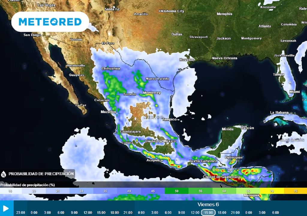 Modelo ECMWF - Probabilidad de lluvia