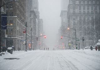 Poderosa tormenta de nieve sobre el noreste de los Estados Unidos