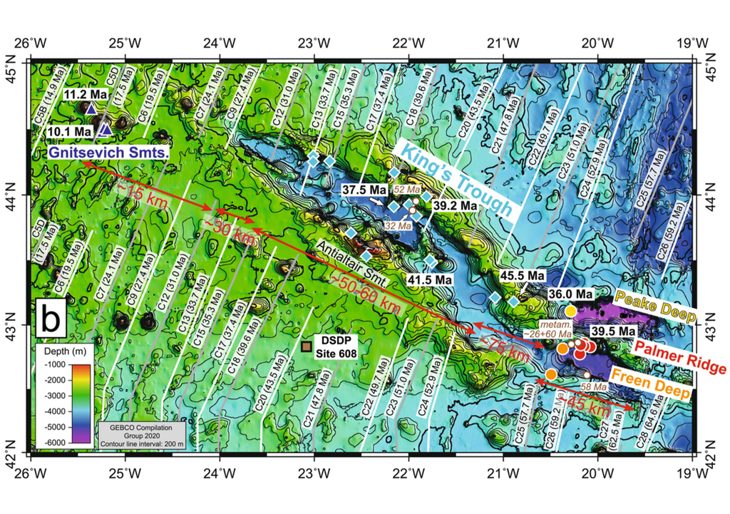 Karte des King's Trough Complex. Bild: Dürkefälden et al., 2025