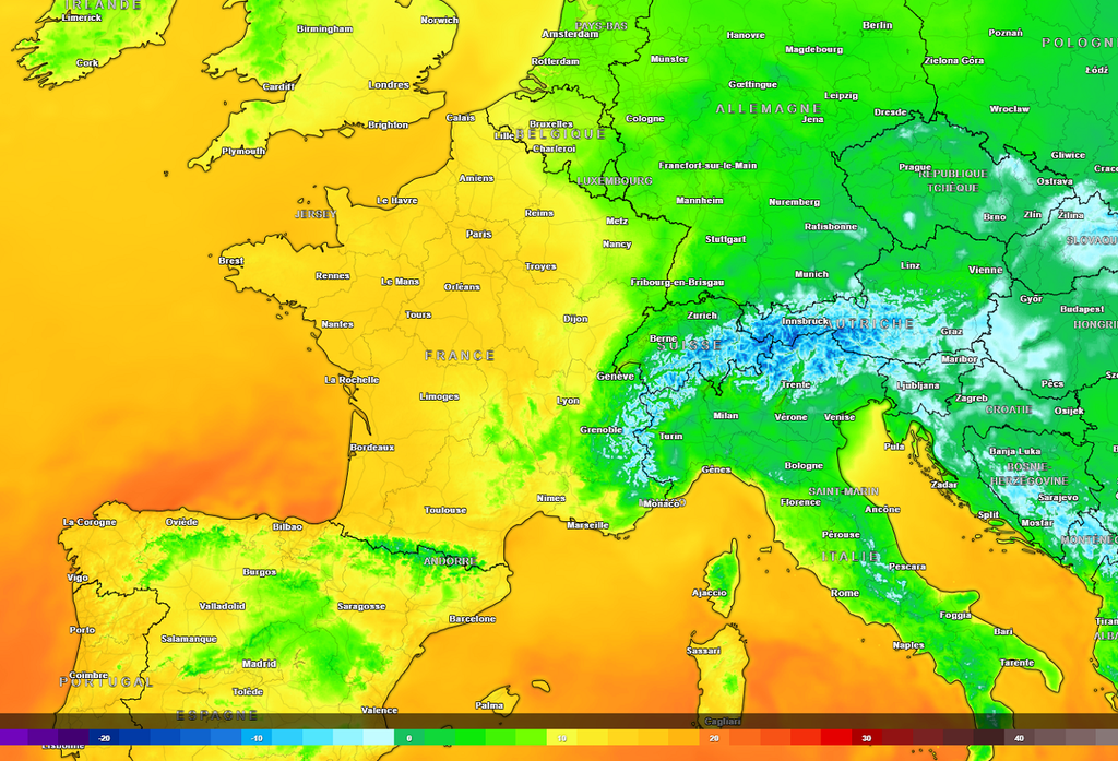 Aux heures les plus chaudes de notre journée dominicale, le mercure affichera des valeurs à deux chiffres quasiment partout.