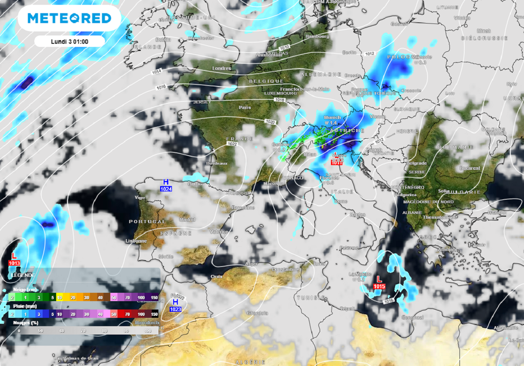 En début de semaine prochaine, le flux tournera au secteur ouest.
