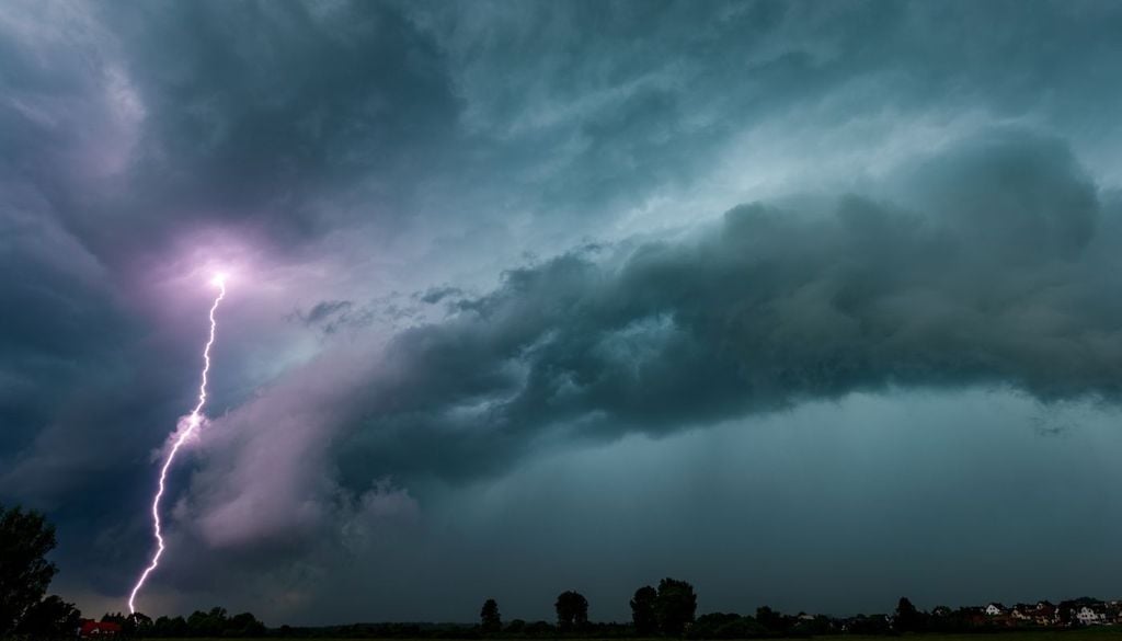 Le condizioni di quel pomeriggio erano ideali per lo sviluppo di strutture così organizzate. Difatti, avevamo aria calda e umidissima nei bassi strati della Pianura Padana, forte contrasto termico e wind shear intenso in quota.