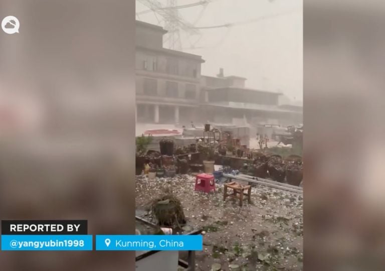 Granizada devastadora en Yunnan: el fen&oacute;meno extremo que golpea otra vez al suroeste de China
