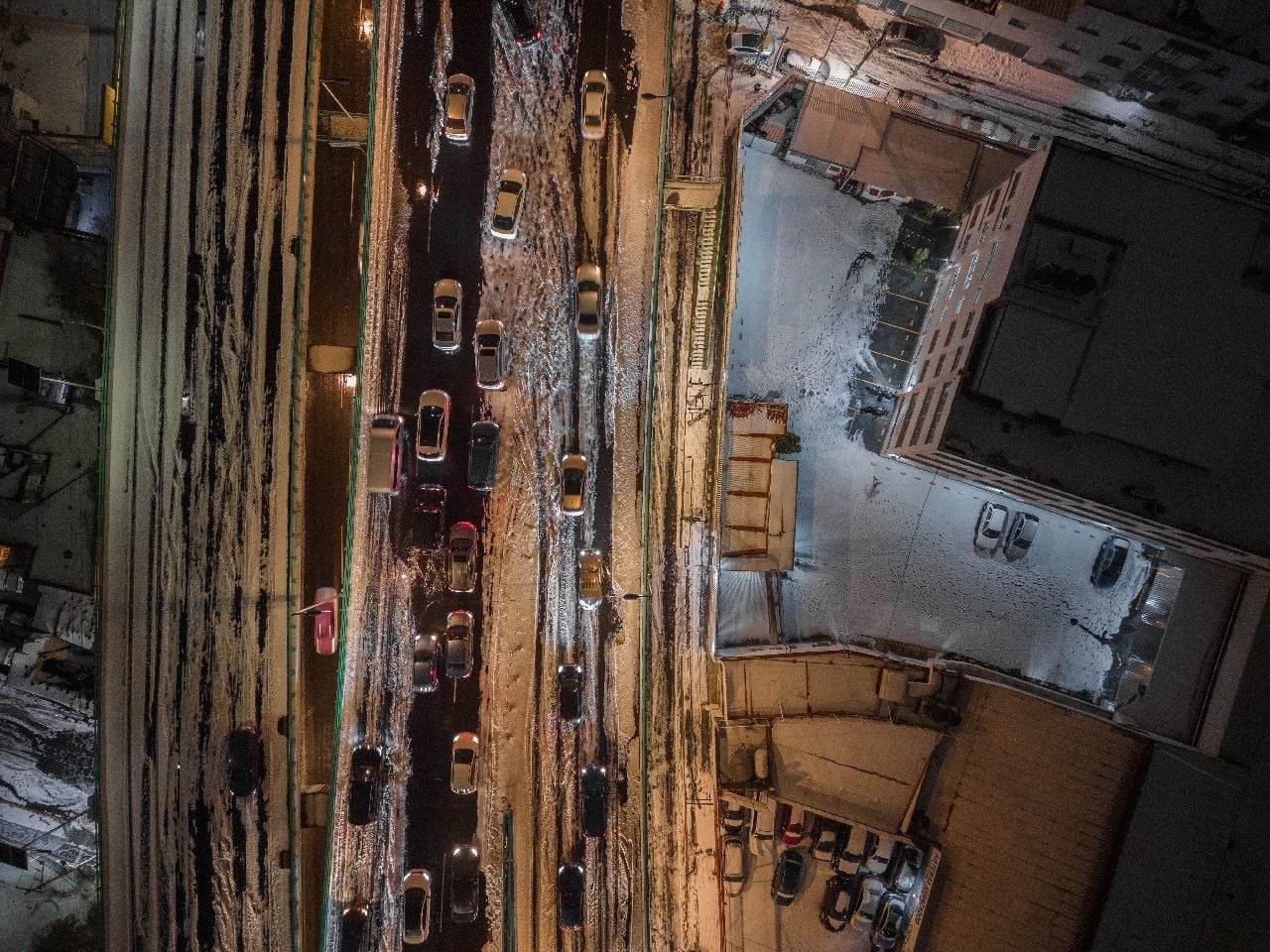Intensa tormenta acompañada de granizo colapsó a la CDMX. Fotografía: @postandfly