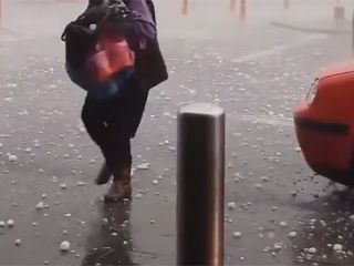 ¡Granizada severa en Rumanía!