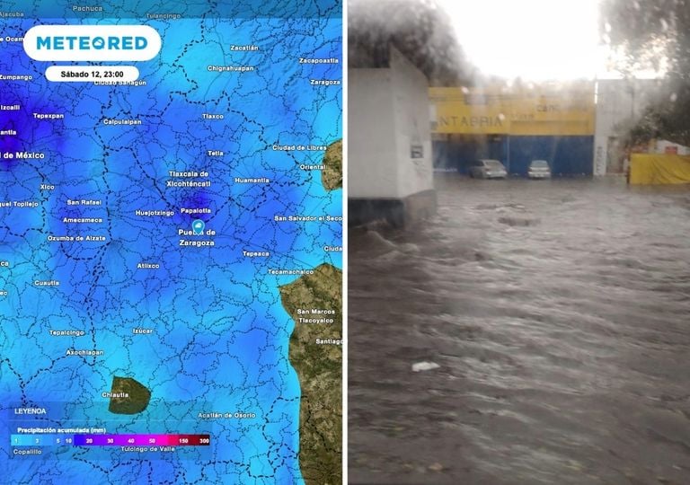 Granizada y lluvia extrema colapsan Puebla: inundaciones paralizan el Bulevar Norte y la terminal de la CAPU