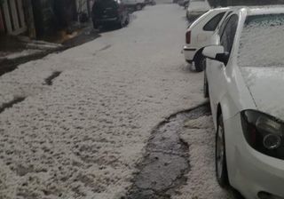 Granizadas en el centro del país