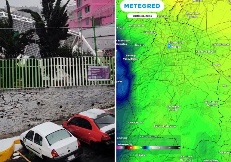 Granizadas y tormentas en CDMX, ocasionan inundaciones, reprogramaci&oacute;n del partido, caos vial y ca&iacute;da de techos