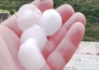 Granizo com o tamanho de bolas de golfe em Portugal: veja as imagens!