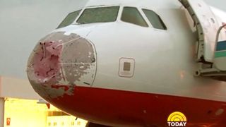 Granizo contra Airbus320