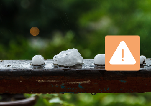 "Granizo grande": AEMET activa avisos naranjas exclusivamente dedicados al pedrisco este lunes, 5 de octubre