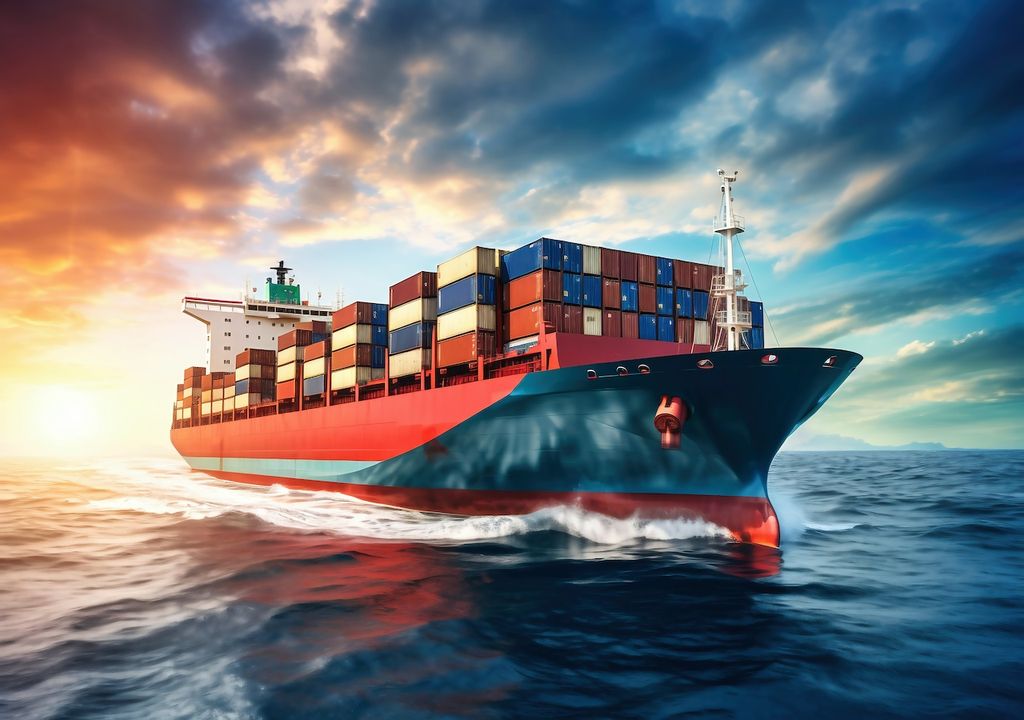 Frachtschiffe, Ladung, Meer Frachtschiffe, Ladung, Meer