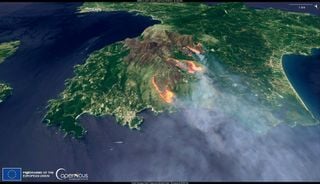 Grecia experimenta las emisiones por incendios forestales más altas para julio en las últimas dos décadas
