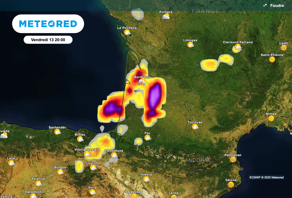 Orages localement violents ce soir dans le sud-ouest de la France ! Orages localement violents ce soir dans le sud-ouest de la France !