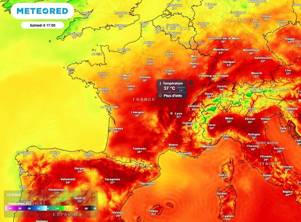 Ce week-end, les maximales seront parfois comprises entre 35 et 40°C à l'ombre... Ce week-end, les maximales seront parfois comprises entre 35 et 40°C à l'ombre...