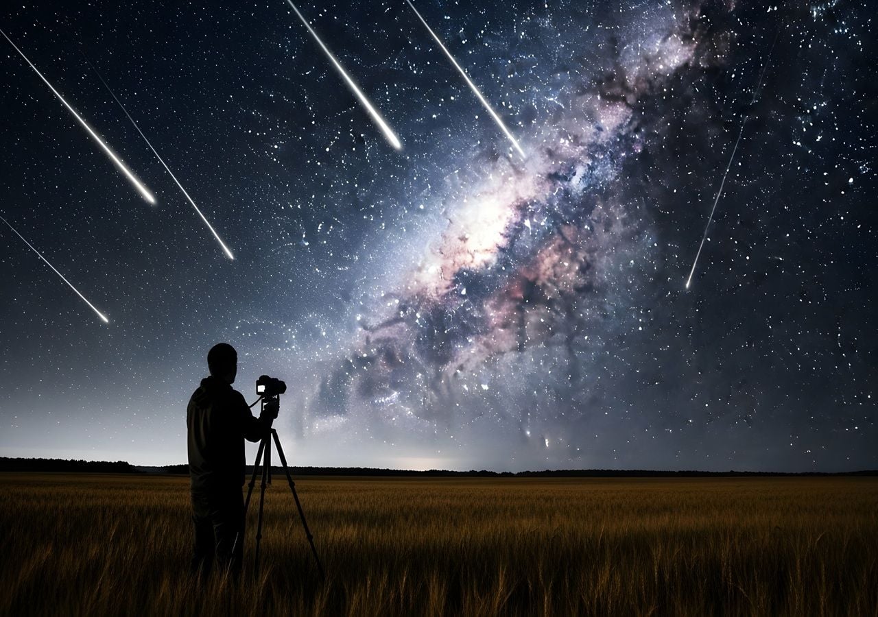 Entre los fenómenos celestes de este mes tendremos una lluvia de meteoros visible desde Chile.