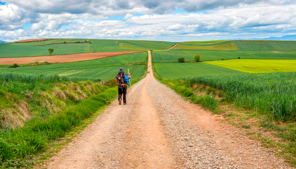 La primavera es una época ideal para realizar las etapas que transcurren por la meseta ibérica.