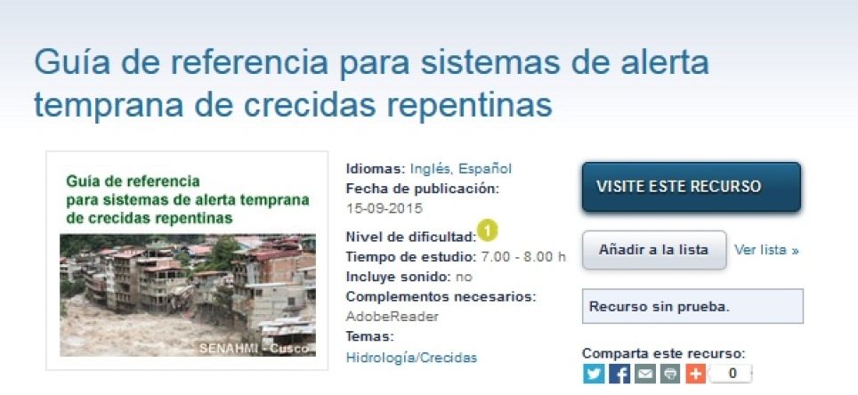 Guía De Referencia Para Sistemas De Alerta Temprana De Crecidas Repentinas