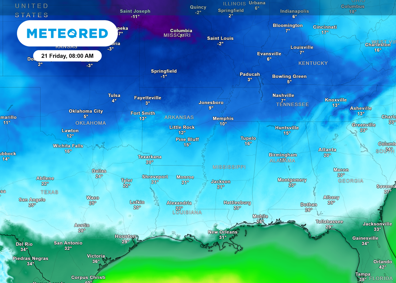 Gulf Coast cold snap continues: freezing temps linger before weekend ...