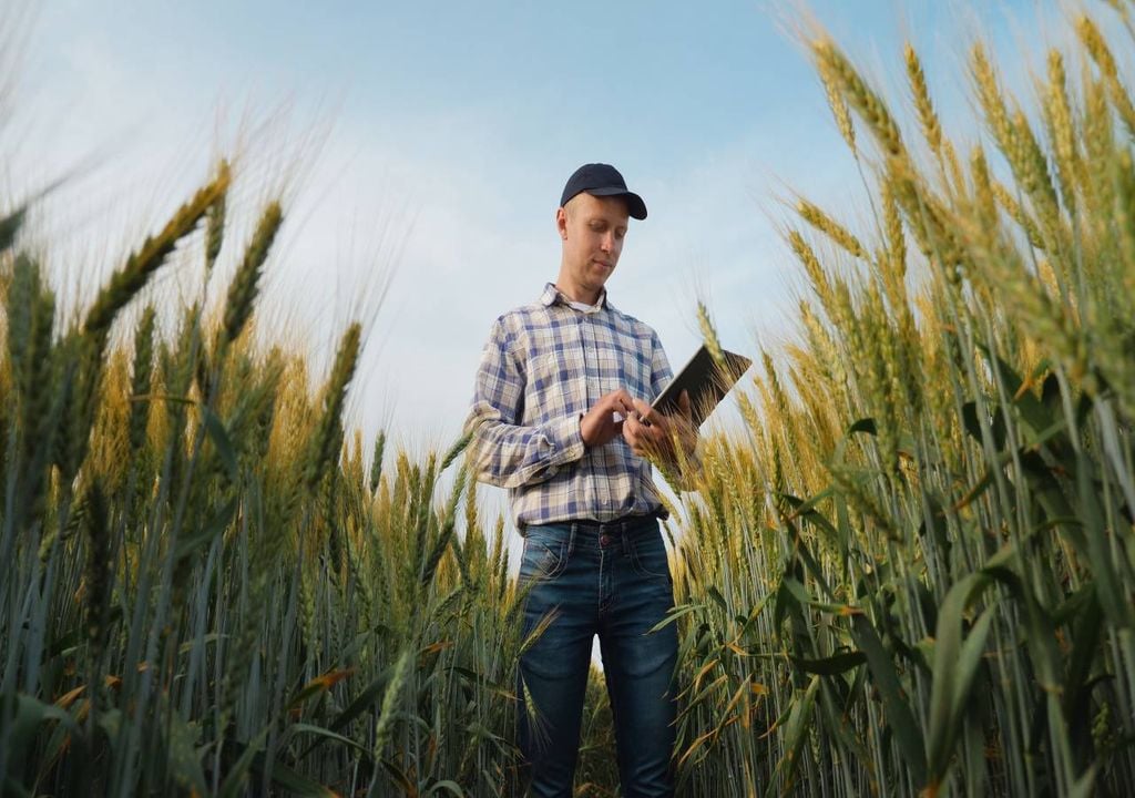 Jovem agricultor