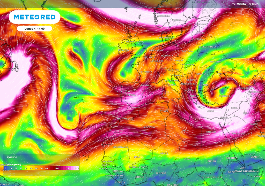 Ondulaciones del chorro polar La dinámica de la corriente en chorro para la semana que viene podría desgajar pequeñas bolsas de aire frío hacia nuestras proximidades, agitando la atmósfera.