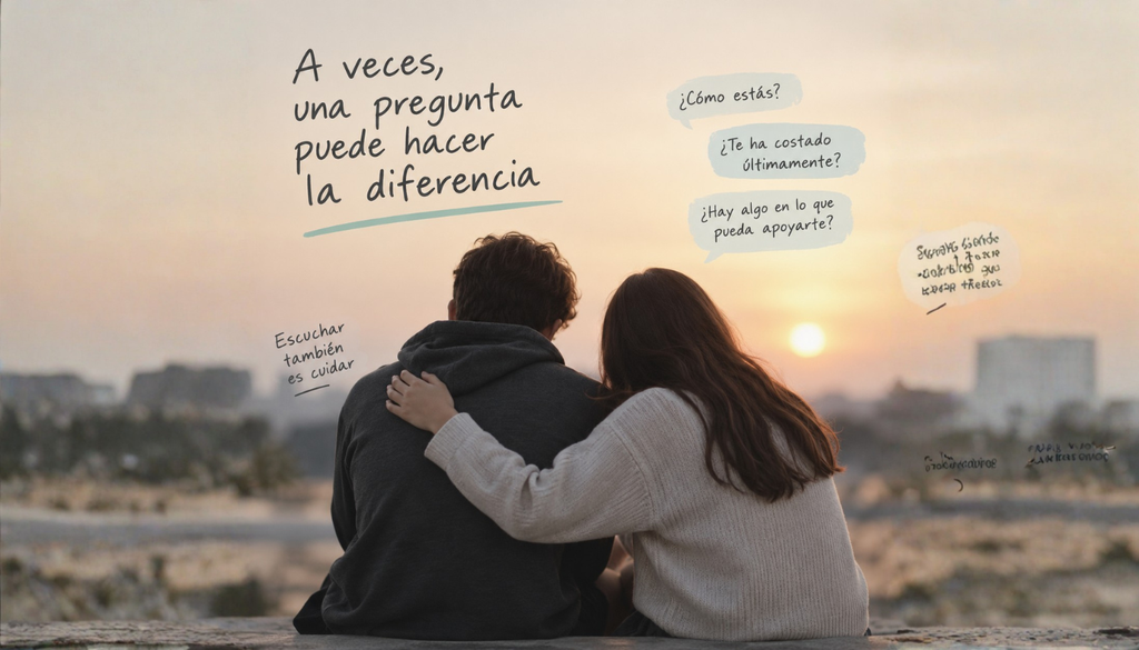Preguntar, escuchar y acompañar puede marcar una diferencia cuando alguien atraviesa un momento difícil. Acercarse con empatía y sin juzgar es una forma concreta de ofrecer apoyo.