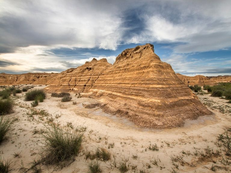 Desierto de las Bárdenas Reales, Navarra, al norte de España Desierto de las Bárdenas Reales, Navarra, al norte de España