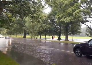 Half a month’s rain falls in one hour in Edinburgh