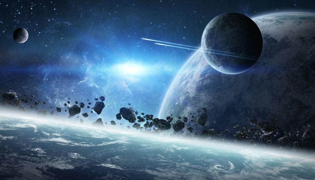 El proceso de formación planetaria es a partir de un disco que se forma con los escombros del nacimiento de una estrella.