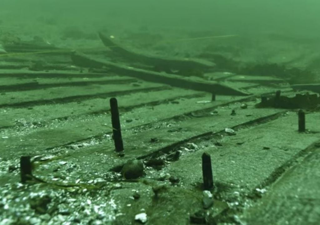 El Svælget 2 fue construido alrededor de 1410 y es el cog medieval más grande descubierto hasta hoy. Foto: Museo de Barcos Vikingos