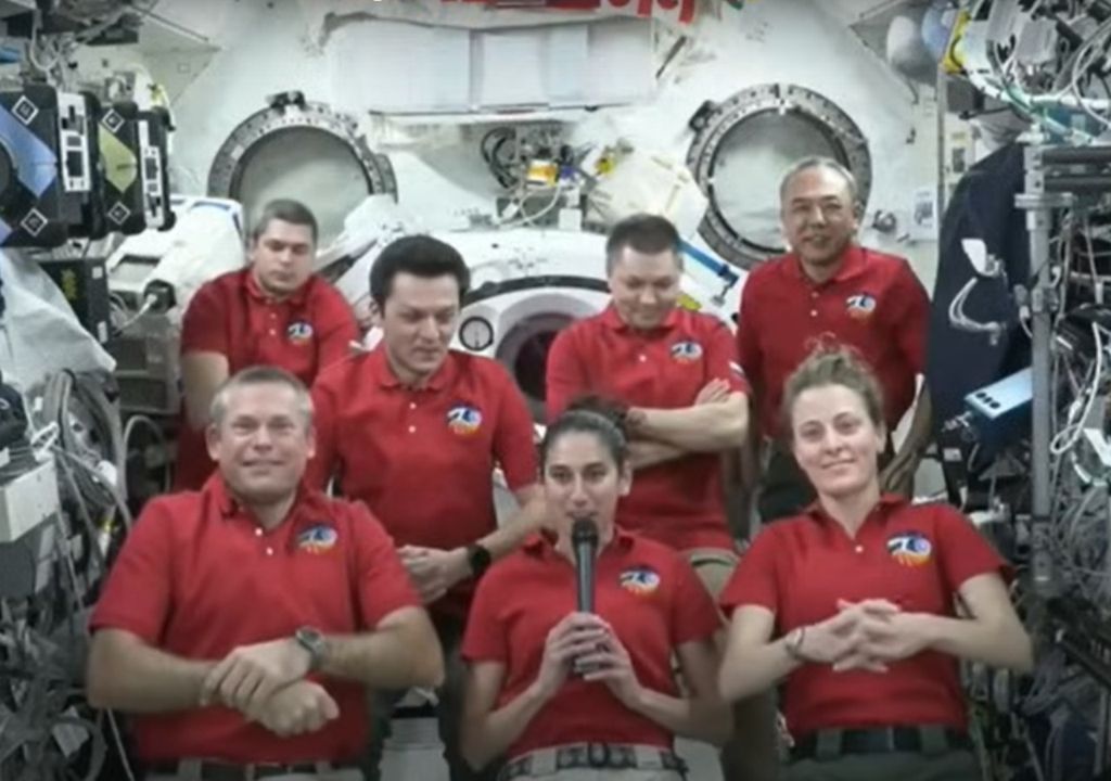 Astronautas en la Estación Espacial Internacional